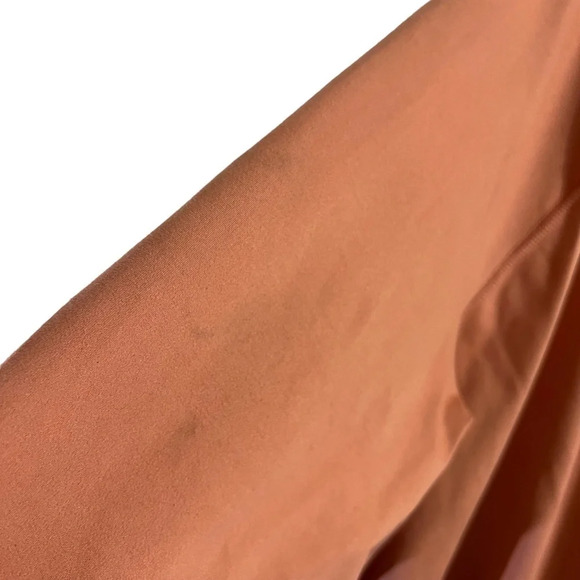 Zuda Orange Pullover Athletic Top 3X Kangaroo Pouch Pocket Thumb Holes Stretch - Picture 7 of 8